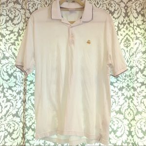 Men’s Brooks Brothers polo, white, size L
